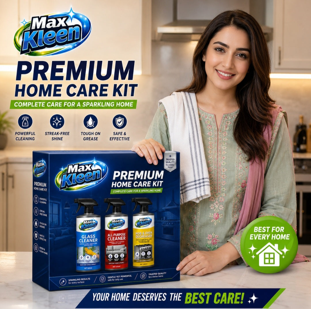 MaxKleen 3-in-1 Cleaning Kit – Sofa, Window & Kitchen/Oven Cleaner | 3 × 500ml